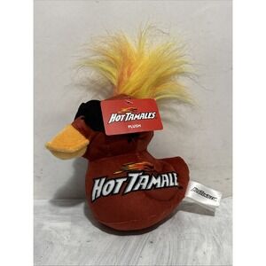 Hot Tamales Plush Duck Stuffed Animal Mohawk Sunglasses DanDee 7 inch Red NEW